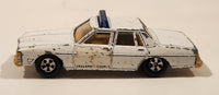 Vintage Warner Bro. ERTL Dukes of Hazzard 1980 Pontiac Bonneville Sheriff Police Cop White Die Cast Toy Car Vehicle