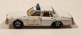 Vintage Warner Bro. ERTL Dukes of Hazzard 1980 Pontiac Bonneville Sheriff Police Cop White Die Cast Toy Car Vehicle