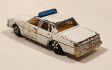 Vintage Warner Bro. ERTL Dukes of Hazzard 1980 Pontiac Bonneville Sheriff Police Cop White Die Cast Toy Car Vehicle