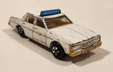 Vintage Warner Bro. ERTL Dukes of Hazzard 1980 Pontiac Bonneville Sheriff Police Cop White Die Cast Toy Car Vehicle