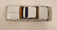 Vintage Warner Bro. ERTL Dukes of Hazzard 1980 Pontiac Bonneville Sheriff Police Cop White Die Cast Toy Car Vehicle