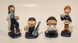 1995 Tetley Tea Head Gaffer, Teana, Sydney, and Clarence2 1/8" to 3 1/4" Resin Promotional Figurine Set of 4