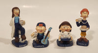 1995 Tetley Tea Head Gaffer, Teana, Sydney, and Clarence2 1/8" to 3 1/4" Resin Promotional Figurine Set of 4