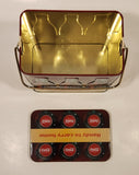 2000 Coca Cola Handy To Carry Home 6 Bottle Carton Embossed Tin Metal Container with Handle