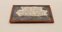 Printwick Papers "I love to cook with WINE. Sometimes I even put it in food!" Fridge Magnet