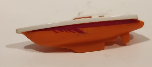 Unknown Brand GTX Speed Boat Orange and White Plastic Toy Boat