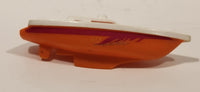 Unknown Brand GTX Speed Boat Orange and White Plastic Toy Boat