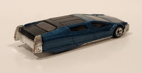 2002 Hot Wheels First Editions Syd Mead's Sentinel 400 Limo Metallic Dark Teal Die Cast Toy Limousine Car Vehicle