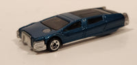 2002 Hot Wheels First Editions Syd Mead's Sentinel 400 Limo Metallic Dark Teal Die Cast Toy Limousine Car Vehicle