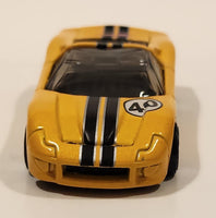 2002 Hot Wheels First Editions 40 Somethin' Yellow Die Cast Toy Car Vehicle