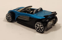 2002 Hot Wheels Lotus Elise 340R Metallic Satin Blue Die Cast Toy Car Vehicle