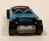 2002 Hot Wheels Lotus Elise 340R Metallic Satin Blue Die Cast Toy Car Vehicle