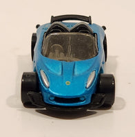 2002 Hot Wheels Lotus Elise 340R Metallic Satin Blue Die Cast Toy Car Vehicle