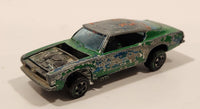 Vintage 1968 Hot Wheels Sweet Sixteen Custom Barracuda Spectraflame Green Die Cast Toy Car Vehicle