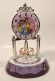 Disney Princess White and Pink Porcelain and Glass Anniversary Dome Clock Not Working