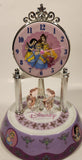 Disney Princess White and Pink Porcelain and Glass Anniversary Dome Clock Not Working