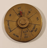 Vintage Executive Decision Maker Brass Metal Spinner Novelty