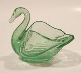 Antique Fenton Uranium Glass Swan Dish