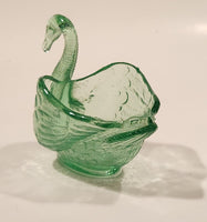 Antique Fenton Uranium Glass Swan Dish