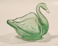 Antique Fenton Uranium Glass Swan Dish