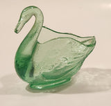 Antique Fenton Uranium Glass Swan Dish