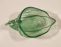 Antique Fenton Uranium Glass Swan Dish