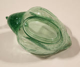 Antique Fenton Uranium Glass Swan Dish