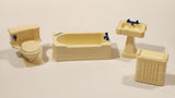 Vintage Reliable Products Bathroom Furniture Miniature Plastic Dollhouse Toys