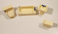 Vintage Reliable Products Bathroom Furniture Miniature Plastic Dollhouse Toys