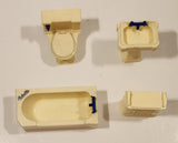 Vintage Reliable Products Bathroom Furniture Miniature Plastic Dollhouse Toys