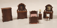 Vintage Reliable Products Bedroom Room Furniture Miniature Plastic Dollhouse Toys