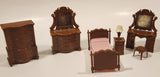 Vintage Reliable Products Bedroom Room Furniture Miniature Plastic Dollhouse Toys