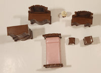 Vintage Reliable Products Bedroom Room Furniture Miniature Plastic Dollhouse Toys