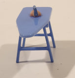 Vintage Renewal Product No. 32 Pink Iron and Blue Ironing Board Plastic Dollhouse Toys