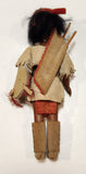 Vintage Raw Hide Clothing Aboriginal Native Indian 8" Tall Doll with Opening and Closing Eyes