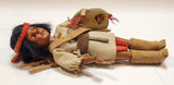 Vintage Raw Hide Clothing Aboriginal Native Indian 8" Tall Doll with Opening and Closing Eyes