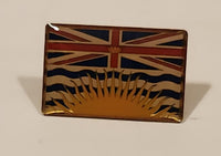 British Columbia, Canada Flag Themed Enamel Metal Lapel Pin Souvenir Travel Collectible