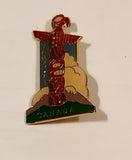 Vancouver Canada Totem Pole Themed Enamel Metal Lapel Pin