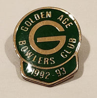 1992-93 Golden Age Bowlers Club Bowling Award Metal Lapel Pin