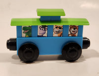 Green and Blue with Animals Magnetic Plastic Toy Train Vehicle