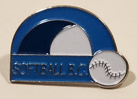 Softball B.C. Enamel Metal Lapel Pin