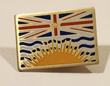 British Columbia, Canada Flag Themed Enamel Metal Lapel Pin Souvenir Travel Collectible