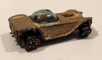 Vintage 1968 Hot Wheels Sweet Sixteen Beatnik Bandit Spectraflame Gold Die Cast Toy Car Vehicle Redlines