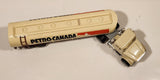 Vintage Majorette Petro Canada Gas Oil Fuel Tanker Semi Tractor and Trailer White Die Cast Toy Vehicle