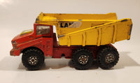 Vintage 1973 Lesney Matchbox Super Kings K-4 Big Tipper Dump Truck Red and Yellow Die Cast Toy Vehicle
