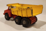 Vintage 1973 Lesney Matchbox Super Kings K-4 Big Tipper Dump Truck Red and Yellow Die Cast Toy Vehicle