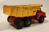 Vintage 1973 Lesney Matchbox Super Kings K-4 Big Tipper Dump Truck Red and Yellow Die Cast Toy Vehicle