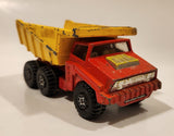 Vintage 1973 Lesney Matchbox Super Kings K-4 Big Tipper Dump Truck Red and Yellow Die Cast Toy Vehicle