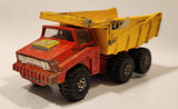 Vintage 1973 Lesney Matchbox Super Kings K-4 Big Tipper Dump Truck Red and Yellow Die Cast Toy Vehicle