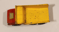 Vintage 1973 Lesney Matchbox Super Kings K-4 Big Tipper Dump Truck Red and Yellow Die Cast Toy Vehicle